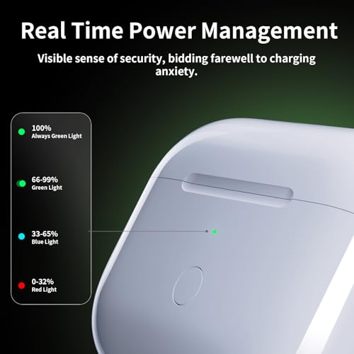 Wireless Charging Case Replacement Compatible with AirPod 3rd Generation,Airpod Charging Case replacement,600 mAh AirPod 3rd Generation Case with Bluetooth Button for Pairing - Image 5