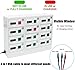 KYTGFH Rechargeable Mobile Phone Storage Locker Multifunctional Secure and Convenient 12 Bays Cell Mobile Phone Steel Locker with Charger Charging Station Cabinet and Key Lock White