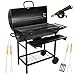 Five - Star Grill & Chill Barbacoa Carbon - para Jardín Exterior BBQ con 2 Estante Plegable, parrilla cromada 71×35 cm, GC0002