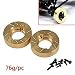 AXspeed 2 Pezzi Pesante Metallo Interno Ruota Pesi per Axial SCX10 II 90046 1/10 RC Auto 76 g / pz