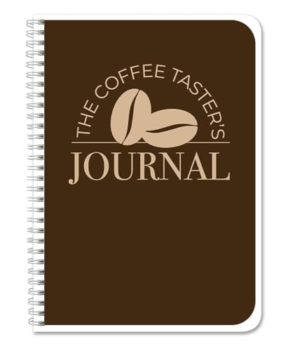 BookFactory The Coffee Taster's Journal/Notebook Coffee Bean Tasting Logbook/Log Book - 100 Pages, 5'' x 7'', Wire-O (Made in USA)