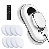 Window Cleaner Robot, 5600Pa Strong Suction Window Automatic Cleaning Robot, Smart Path Planning, Powerful Dual Spinning Mop, Remote Control, Dual Safety Protection for Effortless Cleaning