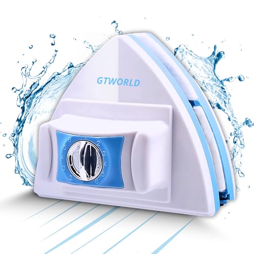 GTWORLD Detergente magnetico con sistema anticaduta, adatto per doppi vetri,