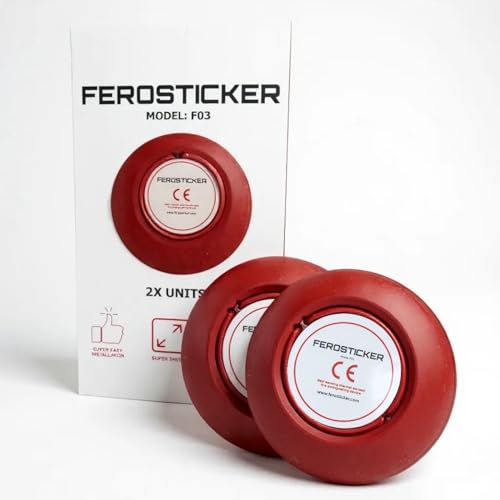 FEROSTICKER Pequeño Extintor Automático - Protección Contra Incendios para el Hogar, No Tóxica, Compacta y Sin Mantenimiento para Cajas Eléctricas, Generadores Solares, Vehículos y Baterías (2 Piezas)