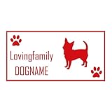 ForzaGroup 全犬種 全猫種対応 チワワ3 (2053) 犬 イヌ いぬ dog 防水 車 ステッカー sticker シール 名前入れ 名前入り