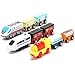 On Track USA Wooden Trains Set Motorized Action Trains, 9 Piece Battery Operated Engine Train Toy, 3 Motorized and 6 Wooden Trains. Compatible to Wooden Tracks from All Major Brands