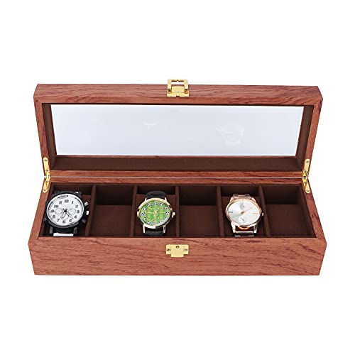 Étui à montre luxe avec couvercle transparent et velours - 5