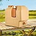 Generic 20L Water Container with Spigot Water Jug for Outdoor Handwashing Emergency, 34.5cmx23.5cmx34cm, Brown