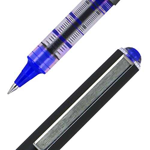 Uni-Ball Vision Rollerball Pens Fine Point Micro Tip, 0.5Mm, Blue, 12 Pack #TOP2