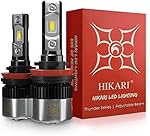 Hikari H11/H8/H9 LED Bulbs,12,000LM, High Lumens LED Kit,30W Thunder CSP LED Equivalent to 80W Ordinary LED,CANBUS Ready,Halogen Upgrade Replacement,6000K White,H16 Foglight