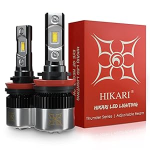 Hikari H11/H8/H9 LED Bulbs,12,000LM, High Lumens LED Kit,30W Thunder CSP LED Equivalent to 80W Ordinary LED,CANBUS Ready…