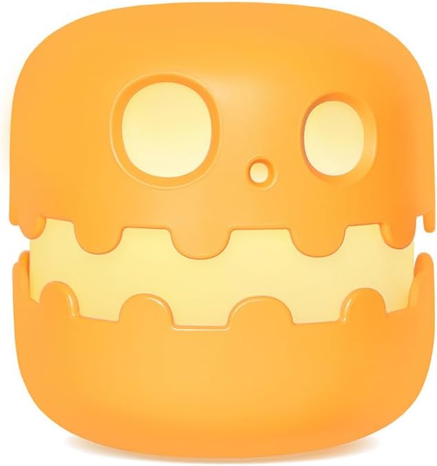 Spooky Pumpkin Night Light, 2024 New Jack o Lantern Night Light with Push Switch, Cute Creative Pumpkin Lamp Table Desk Bedroom Decor Gift for Birthday, Halloween (Dazed)