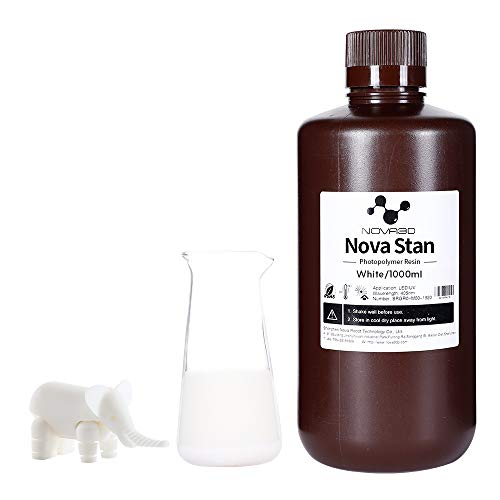 NOVA3D Rapide 3D Résine pour LCD DLP, Imprimante 3D Photopolymère 405nm blanc 1000ml Cover