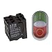 Produktbild Eaton 216509 Doppeldrucktaster, 1 Schließer + 1 Öffner, LED 85-264 V AC, Schraubanschluss