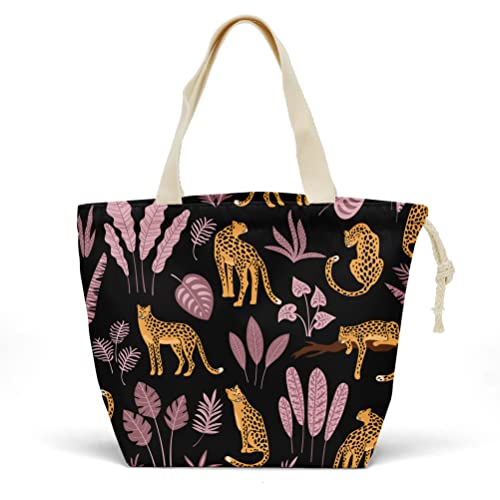 Pykfrhh Lunch Bag Women, Lunch Tote, Reusable, Waterproof, Drawstring Lunch Bag Box For, Adults, Women, Picnic, Work, Beach, Travel, Animal Party Favors Animal Lover Gift #TOP5