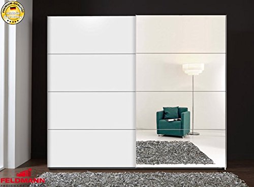 Arte M Schwebetürenschrank Kleiderschrank | In Weiss | Mit ...