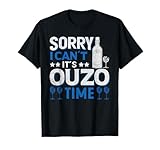 Greek Ouzo Liquor Greek Beer Ouzo Lover Ouzo Drink T-Shirt