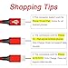 Grtoeud 4FT USB A to Multi Type C Splitter Cable,3 in 1 Multi Charging Cable Red Nylon Cord,USB A to 2xUSB C+ IP Port Compatible with Phone 15,iPad Pro/Air,Sam-Sung S24,Moto,Google