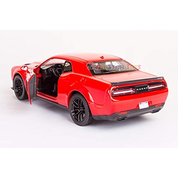 2018 Dodge Challenger SRT Hellcat Widebody Red 1/24 Diecast Model by Motormax 79350