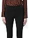 Hue Women's Wide Waistband Blackout Cotton Leggings, Assorted, Black Large