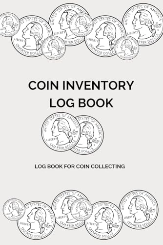 Coin Inventory Log Book: Book For Coin Collecting - Space For 2800 Coins