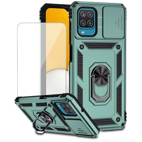 Coque Samsung Galaxy M12 et A12 avec protection écran verre trempé