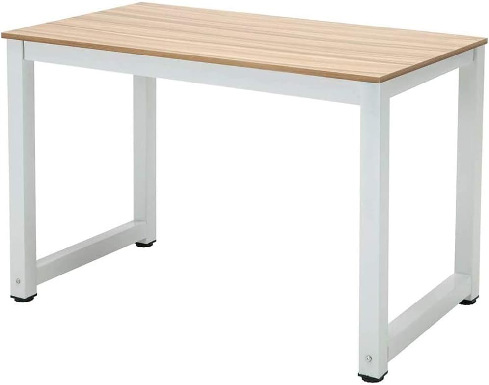 Computer Desk, 43-inch Wooden Work Desk PC Laptop Desk Game Writing Table Study Room Workstation Home Office Furniture (Oak)