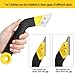 LABOFiC Grout Removal Tool, Angled Design Grout Hand Saw, Tile Grout Saw with 6 Pieces Extra Replacement Blades for Tile Cleaning