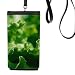 Tender Nature Photography Phone Wallet Purse Hanging Mobile Pouch Black Pocket