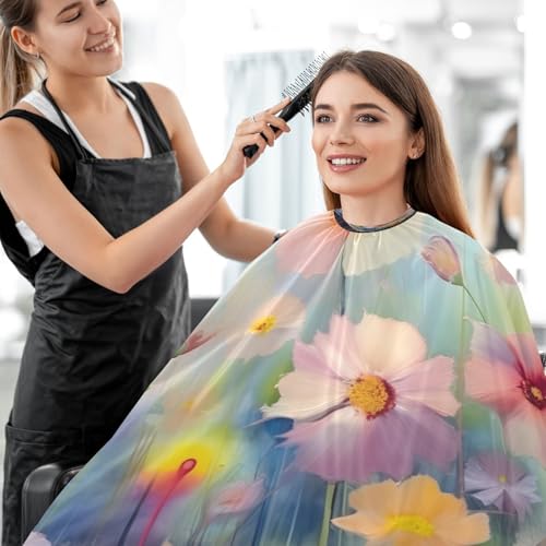 Capa para corte de cabello impermeable con cierre ajustable miniatura 7
