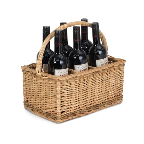 Red Hamper 6 Bouteille étuvé Wicker 2 Bottle Carrier Tone