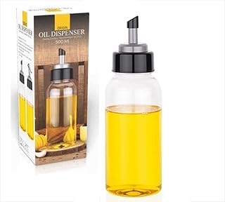 Ultimate Oil Dispenser With Measurement, 500ml Plastic Olive Oil Dispenser For Vinegar, Liquid Beverages for Kitchen with Airtight Dispenser Lid