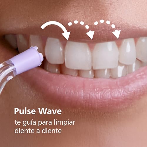 Miniatura 6 de Philips Sonicare Irrigador Oral Power Flosser 3000 Sin Cable Con Tecnología Quad Stream Y Pulse Wave, Hx3826 31, Negro, 3000, Blanco
