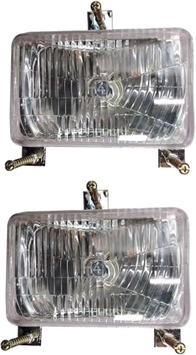 Massey Ferguson 240 Tractor Headlight Assembly with 12V Bulbs Compatible With Massey Ferguson 265-275-285-290-298 Landini 200 3000 300 6100 Articulated NA Series Tractor Light Parts 1693944M93