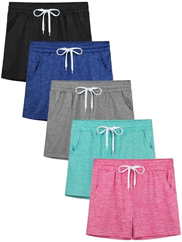 Resinta Mädchen Sport-Shorts, 5er-Pack, RS4401