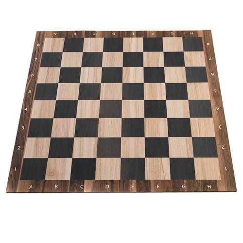 Gummimatte für Schach und Dame 35x35 cm / 14,1 x 14,1 - Holz