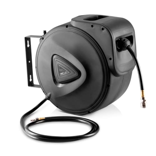 STAHLWERK Druckluft-Schlauchtrommel 30 + 1,8 m mit...