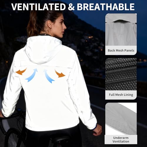 Veste de cyclisme coupe-vent et gilet réfléchissant - 4