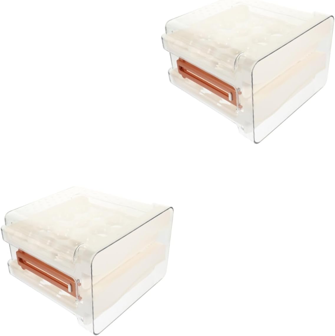 2pcs Egg Sorting Box Egg Holder for Fridge Eggs Plastic Drawer Egg Organizer Egg Drawer Holder Egg Storage Shelf Household Egg Holder Kitchen Egg Tray Storage Box Dogì