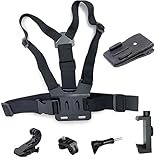 brustgurt iphone [Breite Kompatibilität] JAMUILS Zubehör-Kit nicht nur für 4-7 Zoll Smartphones verwendbar, das neue Apple Phone 14 13 12 11 Pro Max, Samsung Galaxy S22 S21, past auch auf alle GoPro Hero 11/10/9/8/7/6/5/4/3/ 2/1, DJI OSMO Action 3 2, Insta360 One RS R X3 X2, AKASO, SJCAM etc.