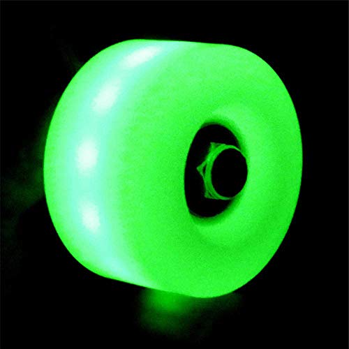 Roues lumineuses pour patins à roulettes avec roulements intégrés