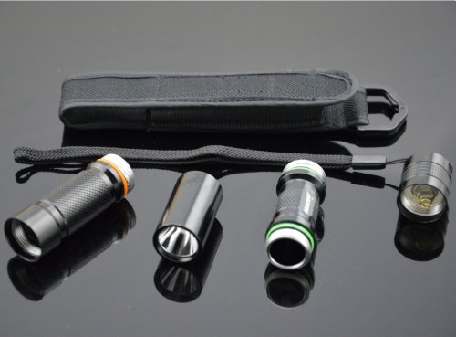 Mastiff A2 3W 405Nm Ultraviolet Radiation Uv Led Black Light Lamp Flashlight Torch And Nylon Holster #TOP4