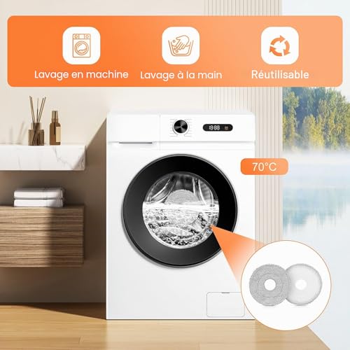 10 panni per la pulizia Dreame L10s Ultra Gen3/Gen2, L50/L40 Ultra AE(A) - 6