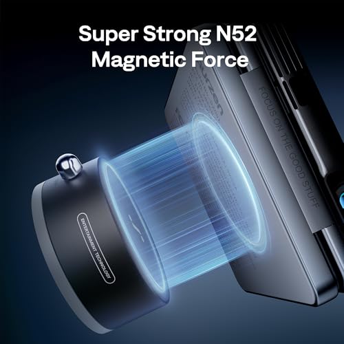 Aurzen Magnetische Halterung für Zip Beamer – Starker Halt, kabellos, kompatibel mit glatten Oberflächen (Glas, Spiegel, Tisch)