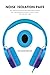 rockpapa Grade Wired Headphones with Microphone, Lightweight Foldable Stereo Bass Headphones with No-Tangle Cord & 3.5mm Jack for Adult/Kids, Laptop Tablet Airplane Chromebooks Blue