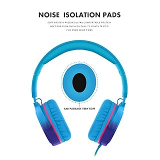 RockPapa Casque Audio pour Enfants, 982 Auriculaire avec Fil, Casque Audio Stéréo HD avec Micro, Casque Audio Jack 3.5… – Image 2