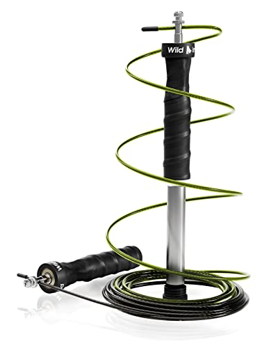 Corde à sauter sport professionnelle en acier de 3m avec roulements et poids