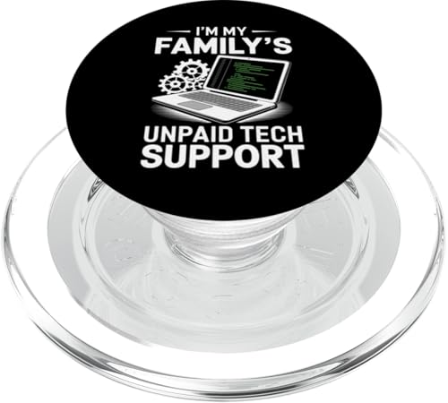 Soy mi familia no pagado Apoyo técnico nerd divertido dicho PopSockets PopGrip para MagSafe