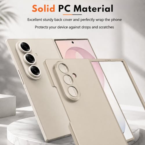 Image of TechTrendz Hard PC Ultra Slim Matte Case for Samsung Galaxy Z Fold 8 Ultra,Shockproof Anti Scratch Protective Cover with Wireless Charging Compatible with Z Fold 8 Ultra 5G (Titanium Gray)