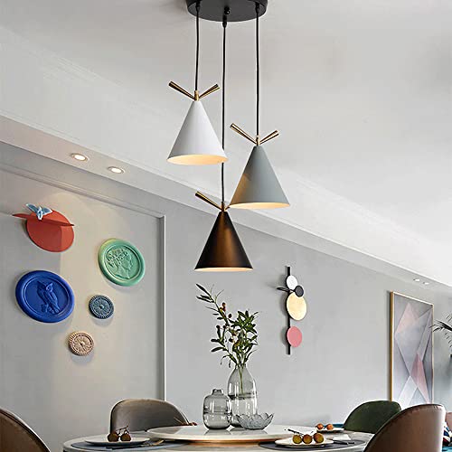Lampe alignée E27 lustre de plafond en fer pour éclairage de bar
